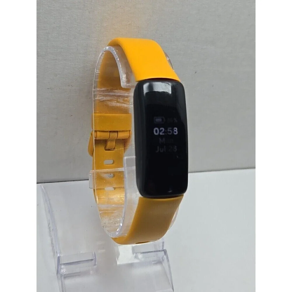 Fitbit Inspire 2 Fitness Tracker Black Heart Rate Monitor Tested W/ Charger